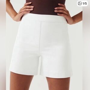 SPANX Women's High Waist White Shorts